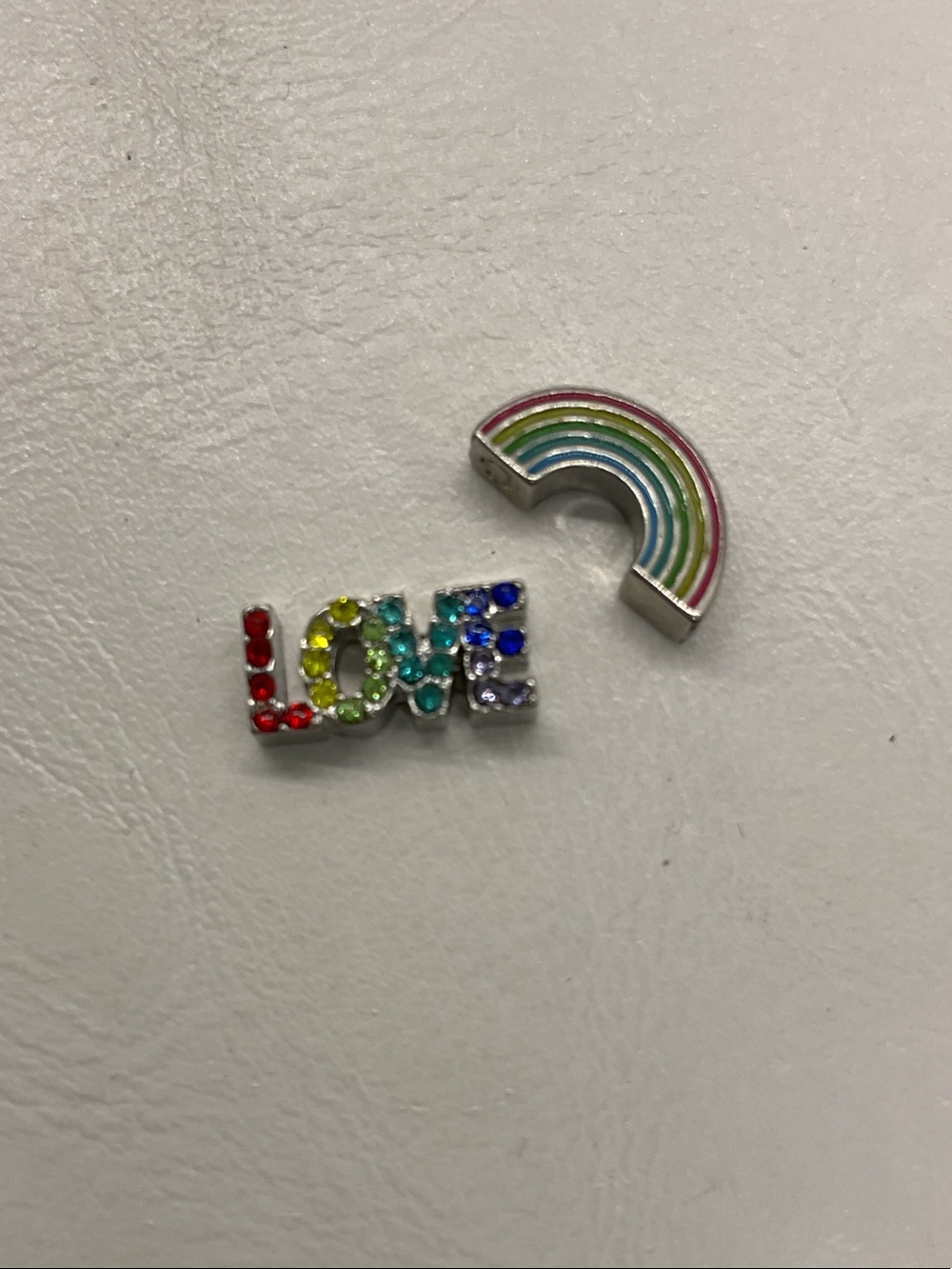 Origami Owl Rainbow and LOVE Charm Set